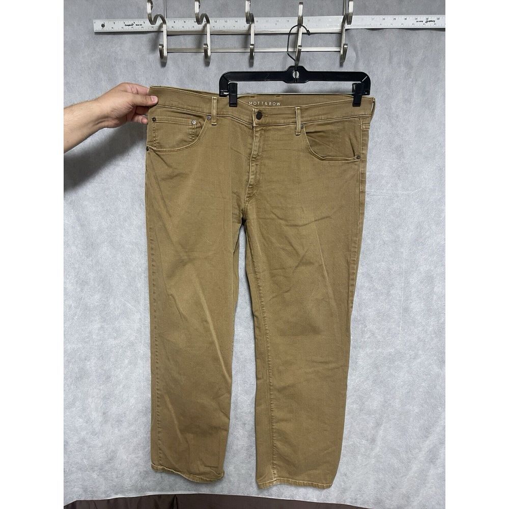 Mott & Bow Jeans Men 40x32 Brown Relaxed Loose‎ Skate Straight Streetwear Denim